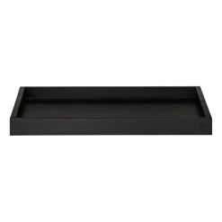 AYTM Unity square dienblad zwartgebeitst essen, Large< Decoratieve Accessoires|Decoratieve Dienbladen