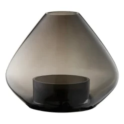 AYTM Uno lantaarn-vaas 12 cm, Zwart< Kaarsenhouders & Kaarsenborden