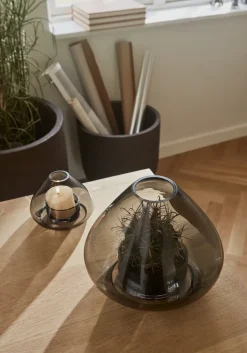AYTM Uno lantaarn-vaas 12 cm, Zwart< Kaarsenhouders & Kaarsenborden