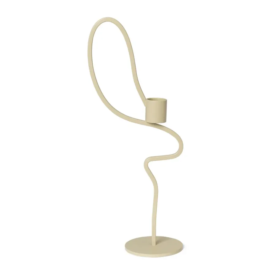 Ferm Living Valse kandelaar high, Cashmere< Kandelaars