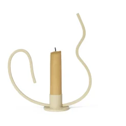 Ferm Living Valse kandelaar low, Cashmere< Kandelaars