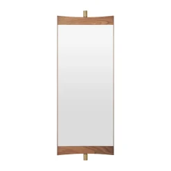GUBI Vanity spiegel 1, Walnoot-messing< Wandspiegels