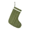 Ferm Living Vari quilted kerstsok, Velvet-khaki< Kerstdecoraties