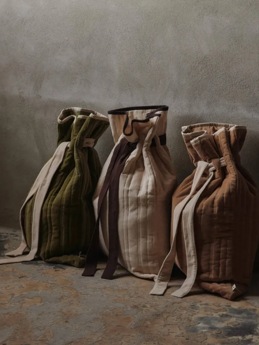 Ferm Living Vari quilted zak 50x70 cm, Velvet-tan< Kerstdecoraties