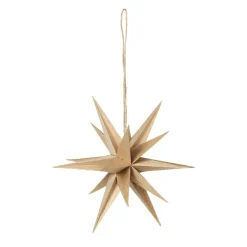 Broste Copenhagen Venus houten ster Ø20 cm, Natural< Kerstdecoraties