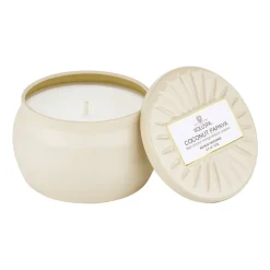 Voluspa Vermeil Mini Tin geurkaars 25 uur, Coconut Papaya< Geurkaarsen & Aroma Diffusers