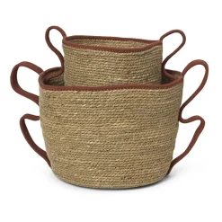 Ferm Living Verso opbergmand 2-delig, Brick< Opbergmanden