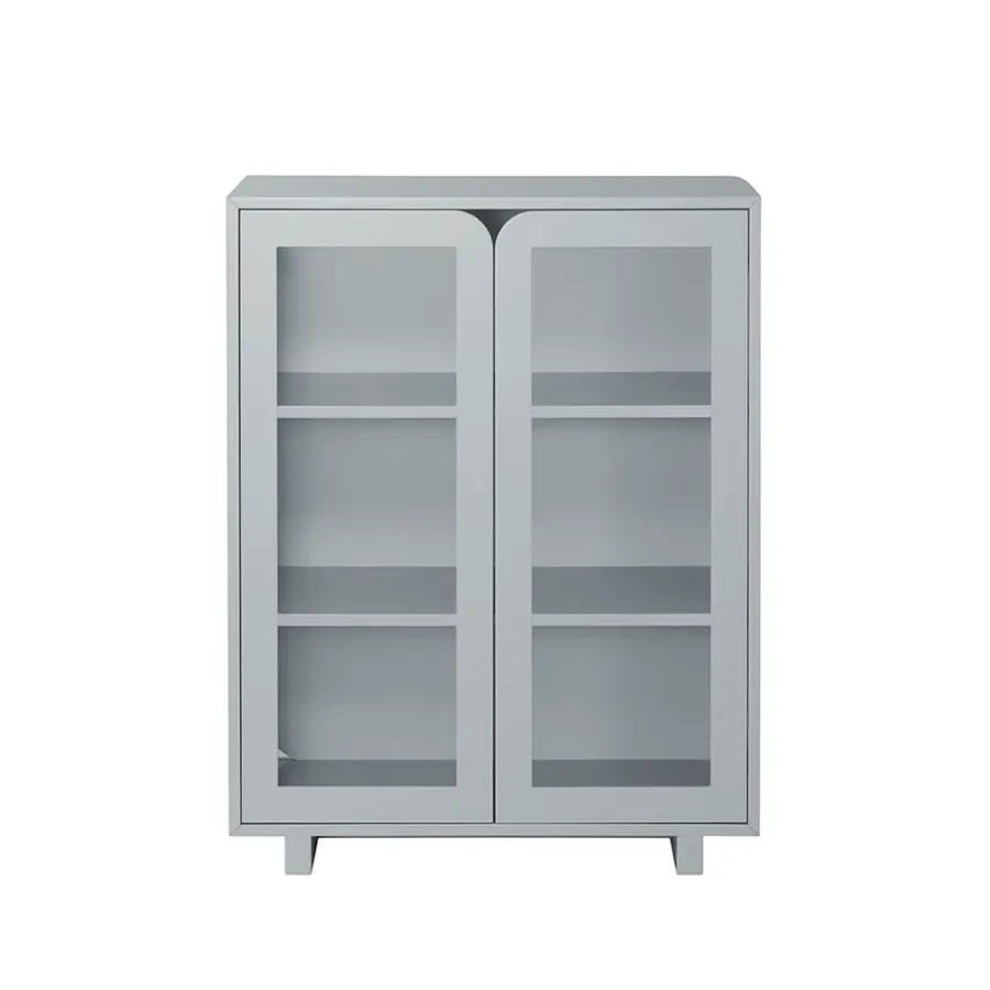 1898 Vidja lage vitrinekast, grey< Kasten & Vitrines