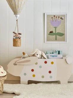 Bloomingville Villja boekenstand 87x38 cm, Wit< Opbergoplossingen Voor De Kinderkamer