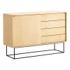 Woud Virka bijzettafel, hoog 120 cm, Eikenhout< Ladekasten & Dressoirs