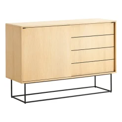 Woud Virka bijzettafel, hoog 120 cm, Eikenhout< Ladekasten & Dressoirs