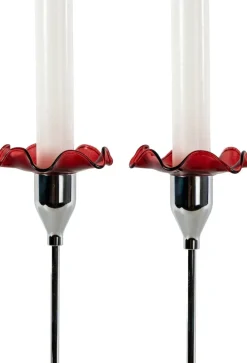 Sagaform Viva kaarsenmanchet 2-pack, Bordeauxrood< Kaarsenaccessoires