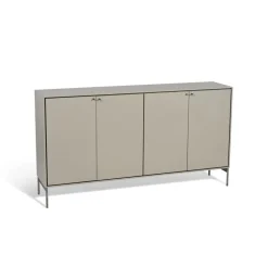 Mavis Volt dressoir 80x148 cm, Beige-roestvrij staal< Ladekasten & Dressoirs