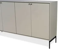Mavis Volt dressoir 80x148 cm, Beige-zwart< Ladekasten & Dressoirs