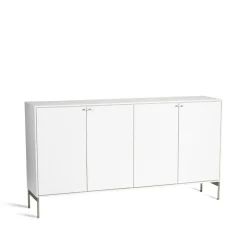 Mavis Volt dressoir 80x148 cm, Witlak< Ladekasten & Dressoirs