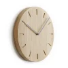 Applicata Watch Out wandklok eiken, eiken-grijs< Wandklokken