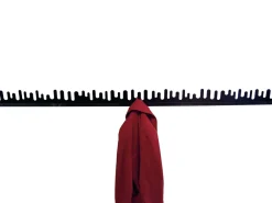Design House Stockholm Wave wandhaak, zwart< Kapstokken & Hangrekken