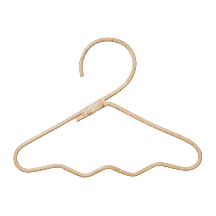 Ferm Living Wavi kledinghanger 3-pack, Natural< Kapstokken & Hangrekken|Haken & Hangers