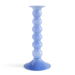 HAY Wavy kandelaar groot 21 cm, Jade light blue< Kandelaars