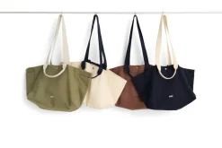 HAY Weekend Bag No 2 tas S 26x56 cm, Milk chocolate< Opbergmanden