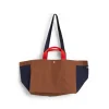HAY Weekend Bag Organic tas S, Brown multi< Opbergmanden