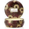 Voluspa 3-wick in a tin kaars 60 uur, Goji & Tarocco Orange< Geurkaarsen & Aroma Diffusers