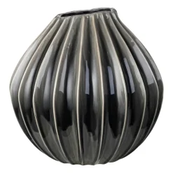 Broste Copenhagen Wide vaas - smoked pearl, 40 cm< Vazen