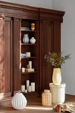 Broste Copenhagen Wide vaas ivory, 40 cm< Vazen