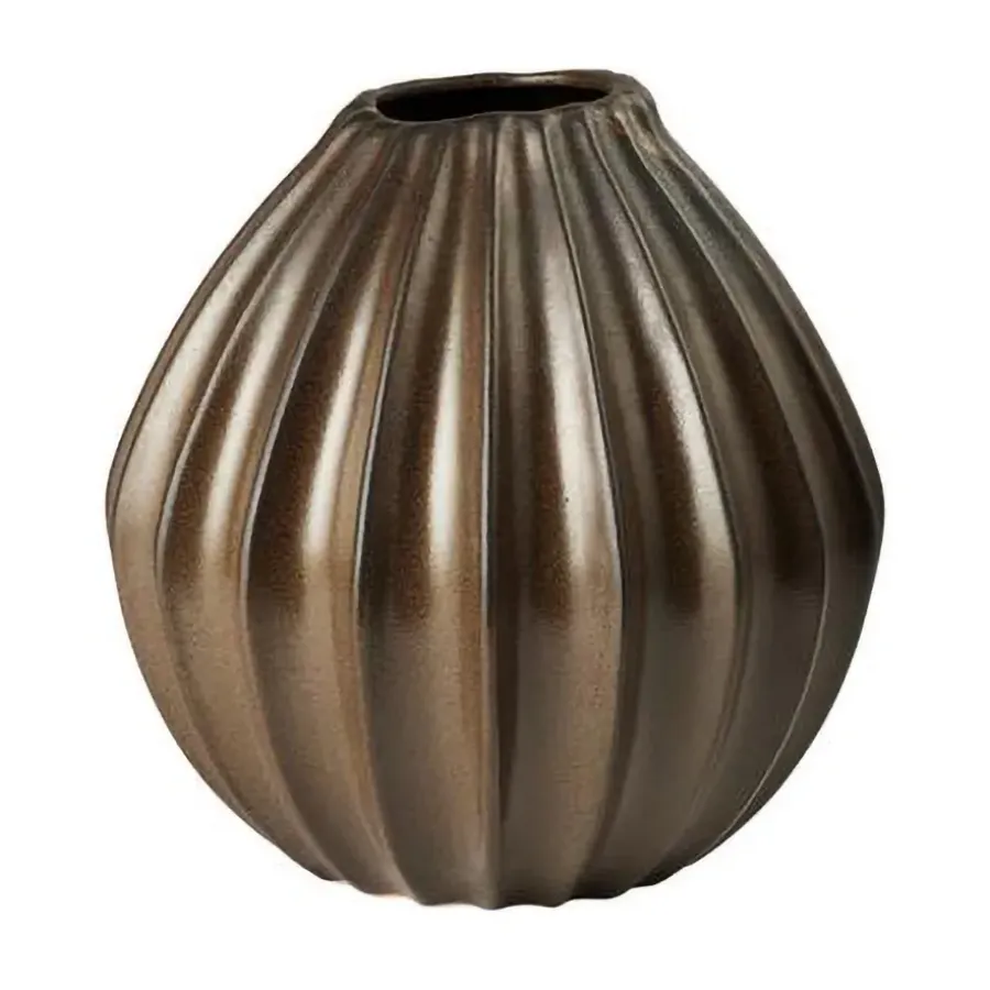 Broste Copenhagen Wide vaas L 30 cm, Brown< Vazen
