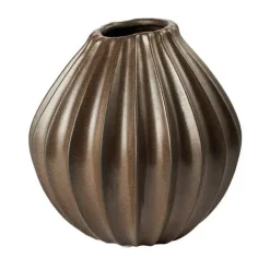 Broste Copenhagen Wide vaas M 25 cm, Brown< Vazen