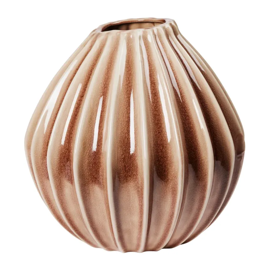 Broste Copenhagen Wide vaas XL 40 cm, Fawn< Vazen