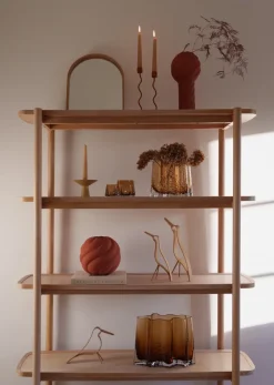 Cooee Design Woody bird high 32 cm, Oak< Houten Beelden