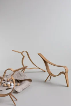 Cooee Design Woody Bird klein, Eikenhout< Paasdecoratie|Houten Beelden