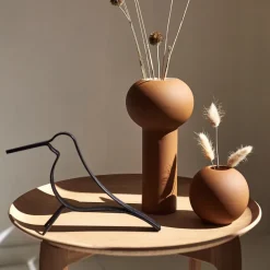 Cooee Design Woody Bird medium, Zwart gebeitst eikenhout< Paasdecoratie|Houten Beelden