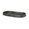 Ferm Living Yama dienblad ovaal 9,5x19 cm, Zwart aluminium< Decoratieve Accessoires|Decoratieve Dienbladen