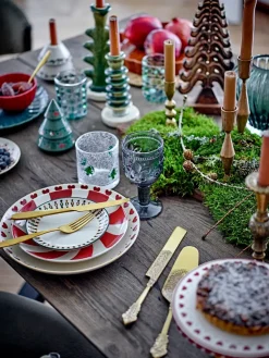 Bloomingville Yule decoratie dennenbomen 2 delen, Beige-groen< Kerstdecoraties