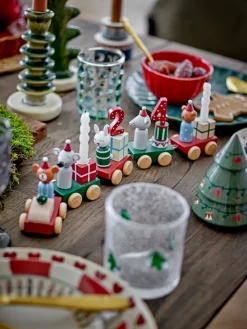 Bloomingville Yule decoratie dennenbomen 2 delen, Beige-groen< Kerstdecoraties