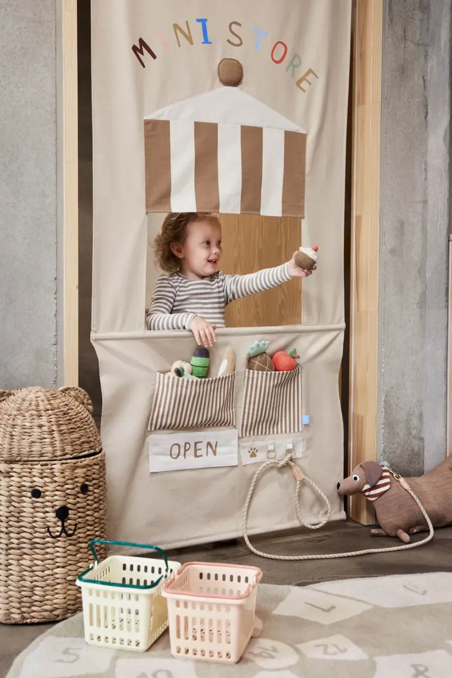 OYOY Yummi mini winkel 78x190 cm, Multi< Kinderkamer Interieuraccessoires|Kinderkamer Interieuraccessoires