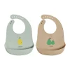 OYOY Yuny slabbertje 2-pack, Minty-camel< Kinderkamer Interieuraccessoires|Kinderkamer Interieuraccessoires