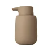 Blomus Zeepdispenser keramiek Ø8,5 cm, Bruin< Zeepdispensers & Zeepschaaltjes