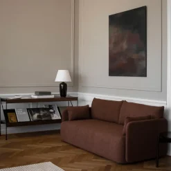 Audo Copenhagen Zet kastensysteem, oak dark stained, 1x2, black steel base< Planken & Planksystemen