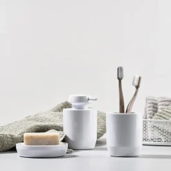 Zone Denmark Zone Suii tandenborstelbeker 9 cm, White< Tandenborstelhouders