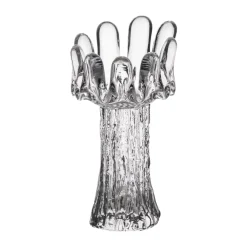 Kosta Boda Zonnebloem waxinelichthouder 18 cm, Transparant< Kaarsenhouders & Kaarsenborden